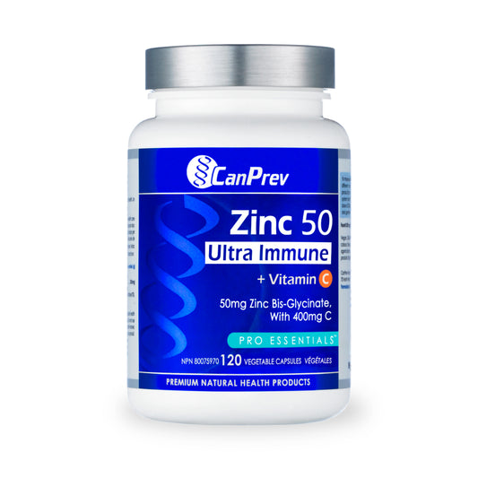 Zinc 50 Ultra Immune + Vitamin C / 锌50超强免疫配方 + 维生素C - crescentpharmacy.ca