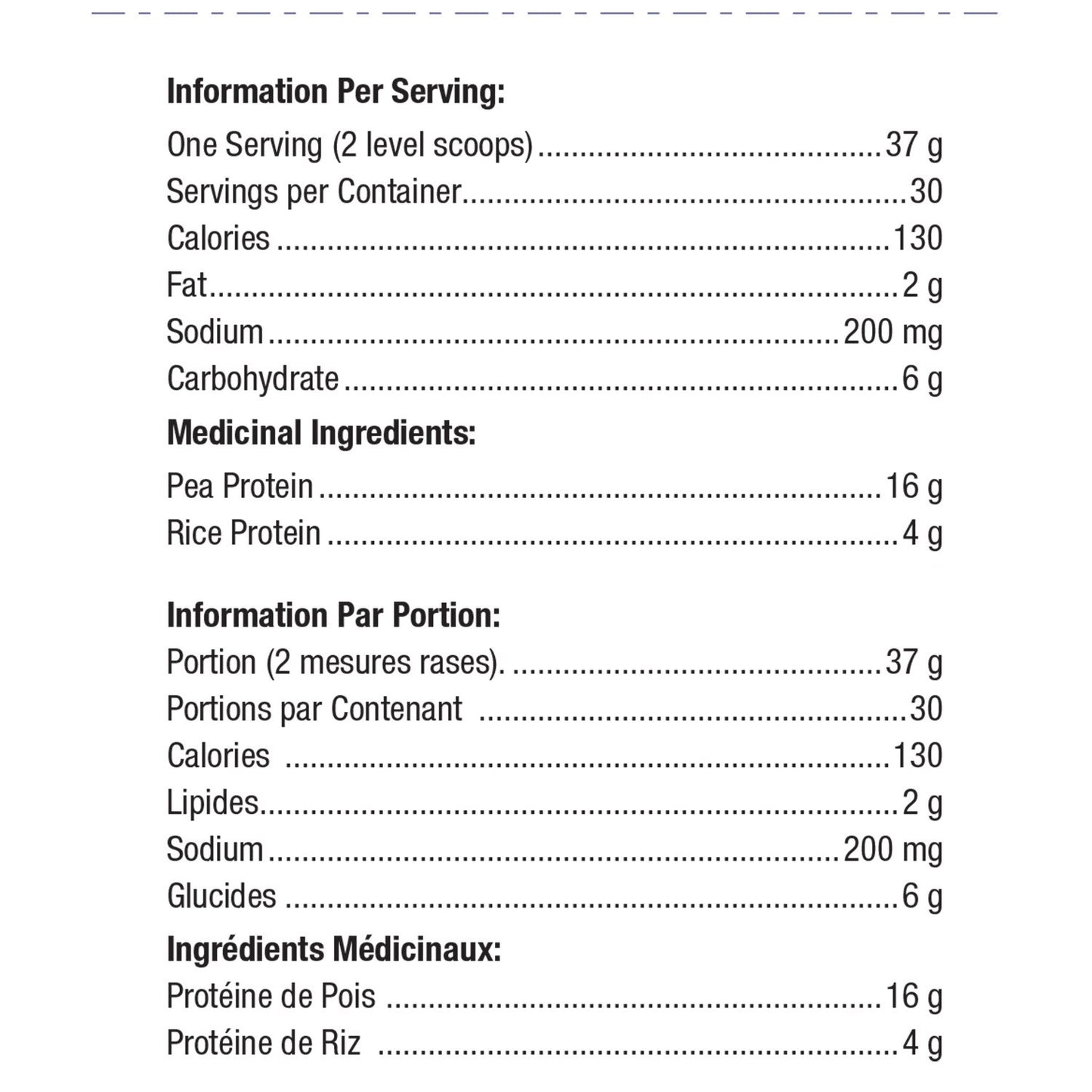 Perfect Protein™ Pea & Rice / 完美蛋白™ 豌豆与大米蛋白 - crescentpharmacy.ca