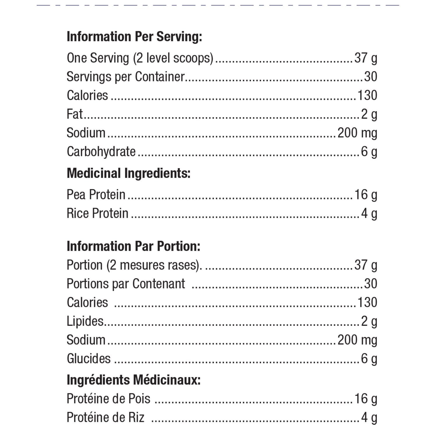 Perfect Protein™ Pea & Rice / 完美蛋白™ 豌豆与大米蛋白 - crescentpharmacy.ca